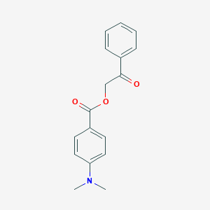 molecular formula C17H17NO3 B434116 2-Oxo-2-phenylethyl 4-(dimethylamino)benzoate CAS No. 55153-13-4