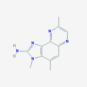 molecular formula C12H13N5 B043412 2-氨基-3,4,8-三甲基-3H-咪唑并[4,5-f]喹喔啉 CAS No. 95896-78-9