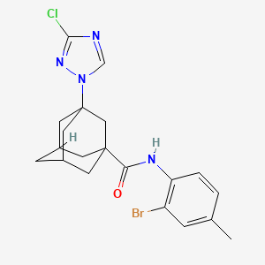 N~1~-(2-BROMO-4-METHYLPHENYL)-3-(3-CHLORO-1H-1,2,4-TRIAZOL-1-YL)-1-ADAMANTANECARBOXAMIDE