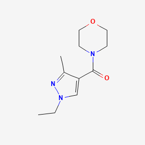 4-[(1-ethyl-3-methyl-1H-pyrazol-4-yl)carbonyl]morpholine