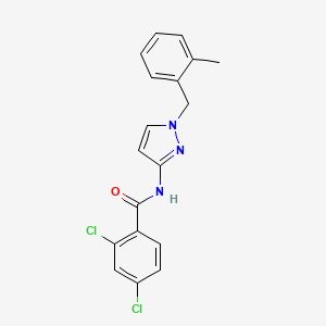 2,4-dichloro-N-[1-(2-methylbenzyl)-1H-pyrazol-3-yl]benzamide