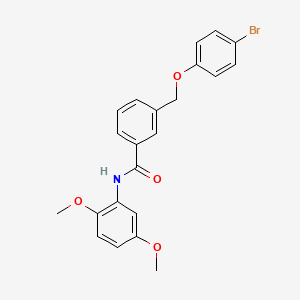 3-[(4-bromophenoxy)methyl]-N-(2,5-dimethoxyphenyl)benzamide