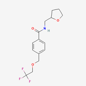 N-(tetrahydro-2-furanylmethyl)-4-[(2,2,2-trifluoroethoxy)methyl]benzamide