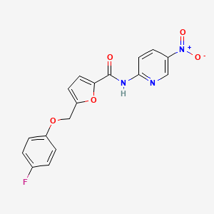 5-[(4-fluorophenoxy)methyl]-N-(5-nitro-2-pyridinyl)-2-furamide