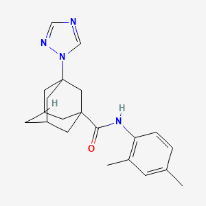 molecular formula C21H26N4O B4341412 N~1~-(2,4-DIMETHYLPHENYL)-3-(1H-1,2,4-TRIAZOL-1-YL)-1-ADAMANTANECARBOXAMIDE 