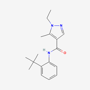 N-[2-(TERT-BUTYL)PHENYL]-1-ETHYL-5-METHYL-1H-PYRAZOLE-4-CARBOXAMIDE