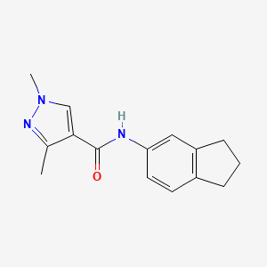 N~4~-(2,3-DIHYDRO-1H-INDEN-5-YL)-1,3-DIMETHYL-1H-PYRAZOLE-4-CARBOXAMIDE