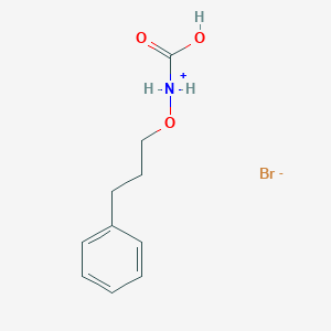 molecular formula C10H14BrNO3 B043415 (S)-1-Carboxy-3-phenylpropoxyammonium bromide CAS No. 73086-97-2