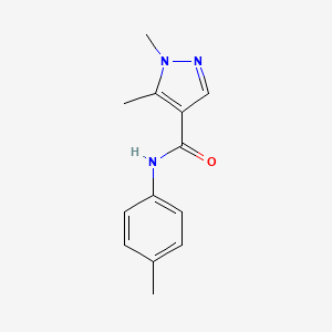 1,5-dimethyl-N-(4-methylphenyl)-1H-pyrazole-4-carboxamide