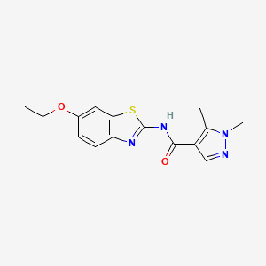 N-(6-ethoxy-1,3-benzothiazol-2-yl)-1,5-dimethyl-1H-pyrazole-4-carboxamide