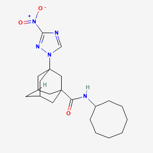 N~1~-CYCLOOCTYL-3-(3-NITRO-1H-1,2,4-TRIAZOL-1-YL)-1-ADAMANTANECARBOXAMIDE