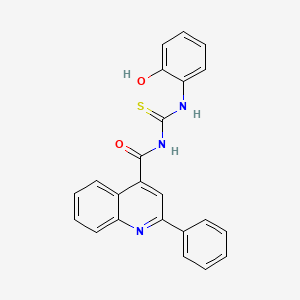 N-(2-HYDROXYPHENYL)-N'-[(2-PHENYL-4-QUINOLYL)CARBONYL]THIOUREA