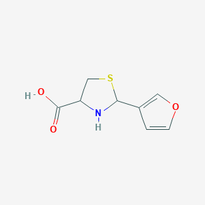 2-(Furan-3-yl)-1,3-thiazolidine-4-carboxylic acid