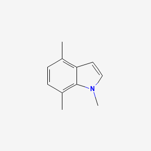 molecular formula C11H13N B4341777 1,4,7-trimethyl-1H-indole 