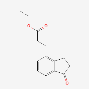 ethyl 3-(1-oxo-2,3-dihydro-1H-inden-4-yl)propanoate