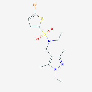 5-bromo-N-ethyl-N-[(1-ethyl-3,5-dimethyl-1H-pyrazol-4-yl)methyl]-2-thiophenesulfonamide