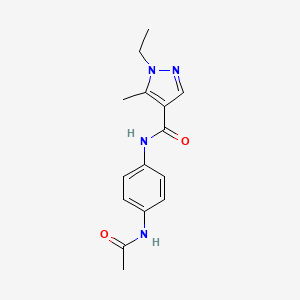 N-[4-(acetylamino)phenyl]-1-ethyl-5-methyl-1H-pyrazole-4-carboxamide