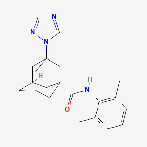 molecular formula C21H26N4O B4341858 N-(2,6-dimethylphenyl)-3-(1H-1,2,4-triazol-1-yl)-1-adamantanecarboxamide 