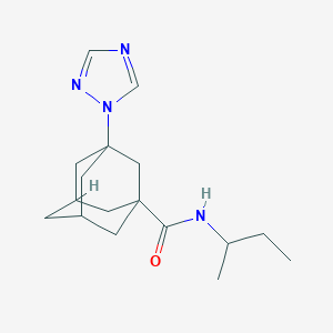 molecular formula C17H26N4O B4341871 N-(sec-butyl)-3-(1H-1,2,4-triazol-1-yl)-1-adamantanecarboxamide 