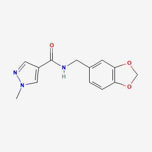 N~4~-(1,3-BENZODIOXOL-5-YLMETHYL)-1-METHYL-1H-PYRAZOLE-4-CARBOXAMIDE