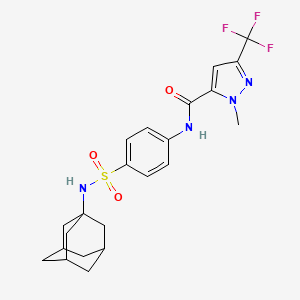 N-{4-[(1-adamantylamino)sulfonyl]phenyl}-1-methyl-3-(trifluoromethyl)-1H-pyrazole-5-carboxamide