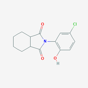 molecular formula C14H14ClNO3 B434200 2-(5-chloro-2-hydroxyphenyl)hexahydro-1H-isoindole-1,3(2H)-dione CAS No. 314030-19-8