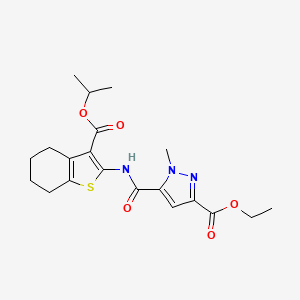 ethyl 5-({[3-(isopropoxycarbonyl)-4,5,6,7-tetrahydro-1-benzothien-2-yl]amino}carbonyl)-1-methyl-1H-pyrazole-3-carboxylate