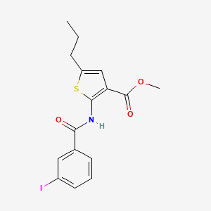 methyl 2-[(3-iodobenzoyl)amino]-5-propyl-3-thiophenecarboxylate