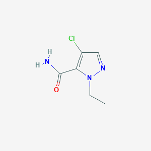 molecular formula C6H8ClN3O B4342137 4-chloro-1-ethyl-1H-pyrazole-5-carboxamide 