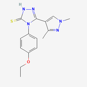 5-(1,3-DIMETHYL-1H-PYRAZOL-4-YL)-4-(4-ETHOXYPHENYL)-4H-1,2,4-TRIAZOL-3-YLHYDROSULFIDE