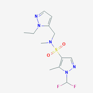 1-(difluoromethyl)-N-[(1-ethyl-1H-pyrazol-5-yl)methyl]-N,5-dimethyl-1H-pyrazole-4-sulfonamide