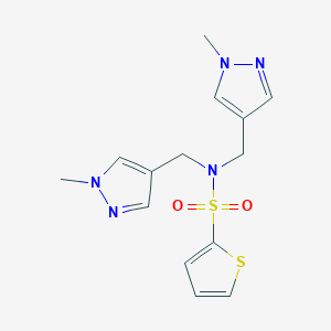 N,N-bis[(1-methyl-1H-pyrazol-4-yl)methyl]-2-thiophenesulfonamide