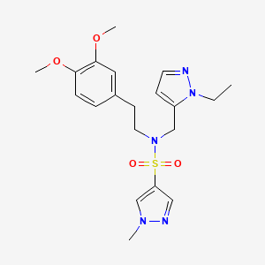 N-(3,4-DIMETHOXYPHENETHYL)-N-[(1-ETHYL-1H-PYRAZOL-5-YL)METHYL]-1-METHYL-1H-PYRAZOLE-4-SULFONAMIDE