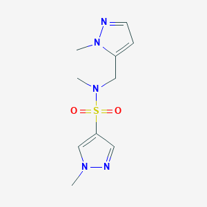 N,1-dimethyl-N-[(1-methyl-1H-pyrazol-5-yl)methyl]-1H-pyrazole-4-sulfonamide