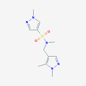 N-[(1,5-dimethyl-1H-pyrazol-4-yl)methyl]-N,1-dimethyl-1H-pyrazole-4-sulfonamide