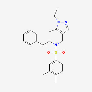 N-[(1-ETHYL-5-METHYL-1H-PYRAZOL-4-YL)METHYL]-3,4-DIMETHYL-N-PHENETHYL-1-BENZENESULFONAMIDE