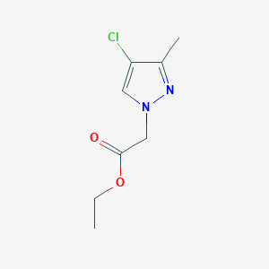 molecular formula C8H11ClN2O2 B4342302 ethyl (4-chloro-3-methyl-1H-pyrazol-1-yl)acetate CAS No. 512809-45-9