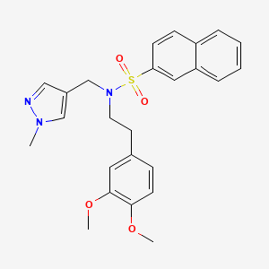 N-(3,4-DIMETHOXYPHENETHYL)-N-[(1-METHYL-1H-PYRAZOL-4-YL)METHYL]-2-NAPHTHALENESULFONAMIDE