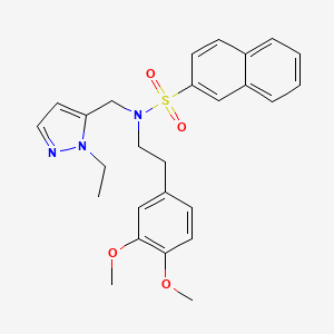 N-(3,4-DIMETHOXYPHENETHYL)-N-[(1-ETHYL-1H-PYRAZOL-5-YL)METHYL]-2-NAPHTHALENESULFONAMIDE