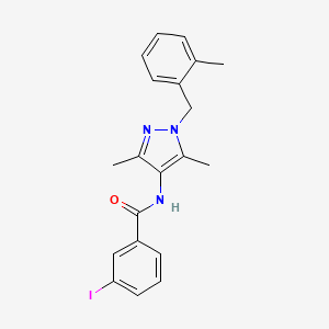 N-[3,5-dimethyl-1-(2-methylbenzyl)-1H-pyrazol-4-yl]-3-iodobenzamide