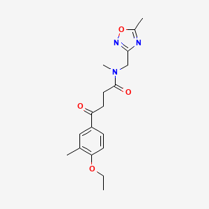 4-(4-ethoxy-3-methylphenyl)-N-methyl-N-[(5-methyl-1,2,4-oxadiazol-3-yl)methyl]-4-oxobutanamide