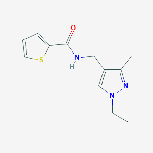 N-[(1-ethyl-3-methyl-1H-pyrazol-4-yl)methyl]-2-thiophenecarboxamide