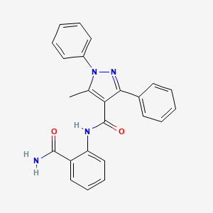 N-[2-(aminocarbonyl)phenyl]-5-methyl-1,3-diphenyl-1H-pyrazole-4-carboxamide