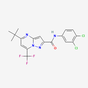 5-(TERT-BUTYL)-N-(3,4-DICHLOROPHENYL)-7-(TRIFLUOROMETHYL)PYRAZOLO[1,5-A]PYRIMIDINE-2-CARBOXAMIDE