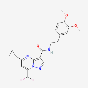 5-CYCLOPROPYL-7-(DIFLUOROMETHYL)-N-(3,4-DIMETHOXYPHENETHYL)PYRAZOLO[1,5-A]PYRIMIDINE-3-CARBOXAMIDE