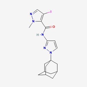 N-[1-(1-adamantyl)-1H-pyrazol-3-yl]-4-iodo-1-methyl-1H-pyrazole-5-carboxamide