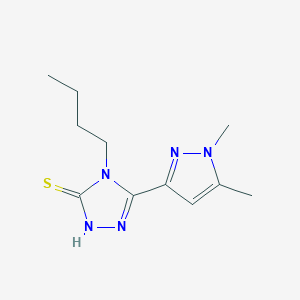 4-BUTYL-5-(1,5-DIMETHYL-1H-PYRAZOL-3-YL)-4H-1,2,4-TRIAZOL-3-YLHYDROSULFIDE