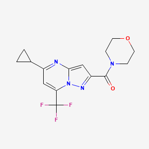 [5-CYCLOPROPYL-7-(TRIFLUOROMETHYL)PYRAZOLO[1,5-A]PYRIMIDIN-2-YL](MORPHOLINO)METHANONE