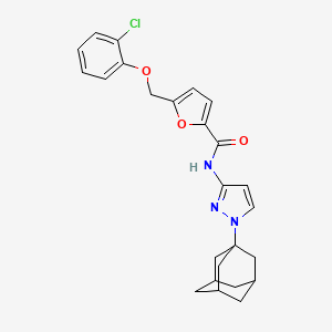 N-[1-(1-adamantyl)-1H-pyrazol-3-yl]-5-[(2-chlorophenoxy)methyl]-2-furamide