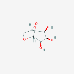 molecular formula C6H10O5 B043426 1,6-脱水-β-D-甘露呋喃糖 CAS No. 14168-65-1